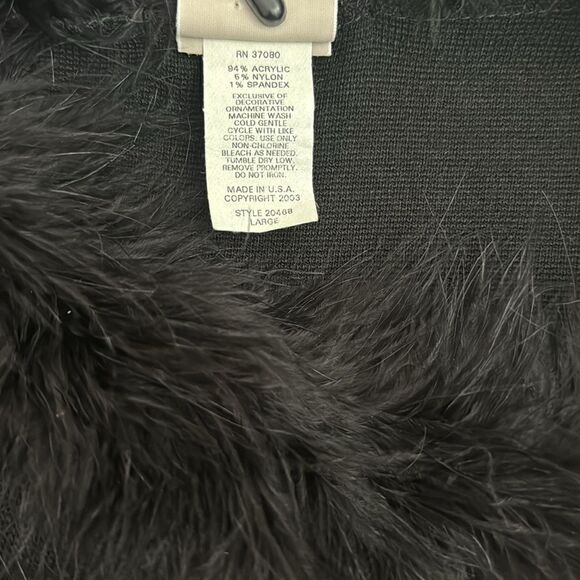 Fiorlini International Black Sweater Size Large - Picture 4 of 4